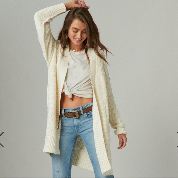 Lucky Brand | Sweaters | Nwt Lucky Brand Long Textured Cardigan | Poshmark